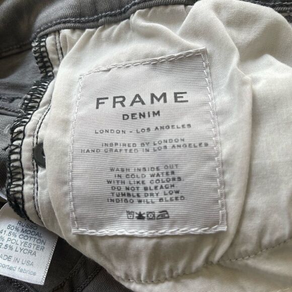 F ✨ FRAME Le Skinny De Jeanne Jeans – Russo Gray, Size 26 – Gently Pre-Loved ✨ - Picture 5 of 5